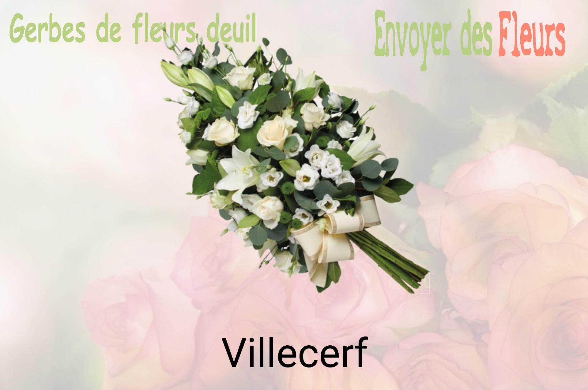 Gerbe de fleurs de deuil livrée à Villecerf